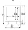 Combisteel 3 Triple Door Stainless Steel Counter Fridge 474Ltr - 7489.5505 Refrigerated Counters - Triple Door Combisteel   