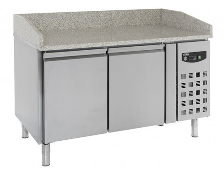 Combisteel Ecofrost 2 Door Pizza Prep Counter With Granite Top  - 7950.0040 Pizza Prep Counters Combisteel   