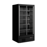 Tefcold Galaxy Full Glass Door Multideck 1018mm Wide Black - GP10FGD Refrigerated Merchandisers Tefcold   