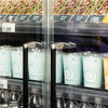 Tefcold Galaxy Full Glass Door Multideck 1018mm Wide Black - GP10FGD Refrigerated Merchandisers Tefcold   