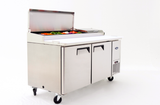 Atosa Stainless Steel Double Door Pizza Counter - MPF8202