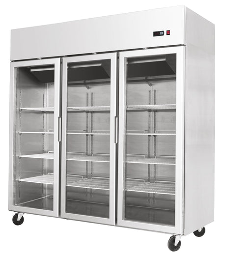 Atosa Stainless Steel Triple Glass Door Upright Fridge - YCF9403 Refrigeration Uprights - Triple Door ATOSA   