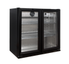 Sterling Pro Black Double Door Hinged Bottle Cooler - BBS200H Double Door Bottle Coolers Sterling Pro   