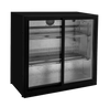 Sterling Pro Black Double Door Sliding Bottle Cooler - BBS200S Double Door Bottle Coolers Sterling Pro   