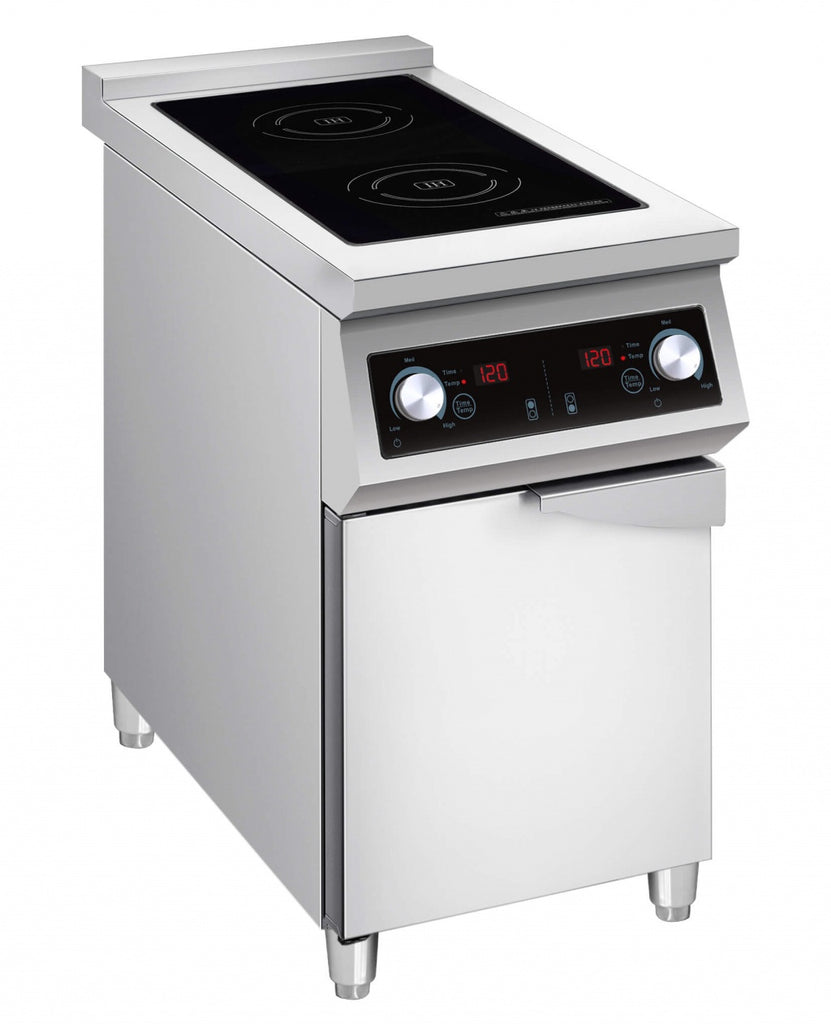 Empire 2 Hob Floor Standing Induction Range 2 x 5kw - EMP-IR2 Induction Hobs Empire   