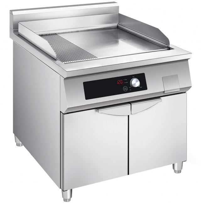 Empire Commercial Floor Standing Induction Griddle 800mm Wide 10kw - EMP-IG Electric Griddles Empire   