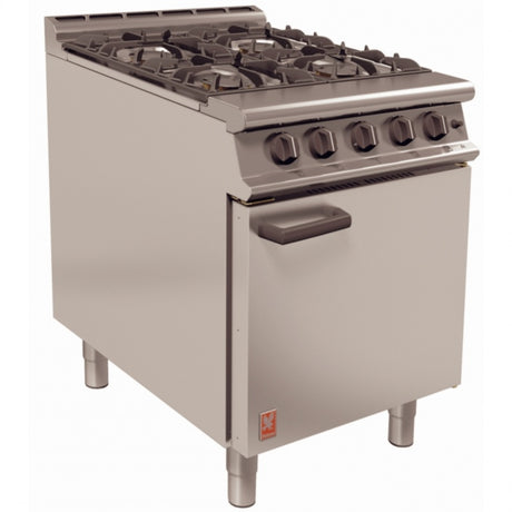 Falcon 4 Burner Dominator Plus Range G3161 Natural Gas with Feet 4 & 6 Burner Ovens Falcon   