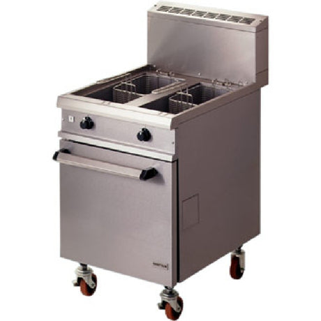 Falcon Chieftain Twin Pan Natural Gas Fryer G1848X Freestanding Gas Fyers Falcon   