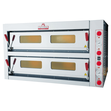 Italforni TKB2 Twin Deck Electric Pizza Oven 12 x 13 Inch Twin Deck Pizza Ovens Italforni   