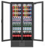 Empire Double Door Upright Back Bar Bottle Cooler – 466L Commercial Display Fridge | CL-510H Upright Double Door Bottle Coolers Empire
