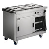 Lincat Panther 670 Series Hot Cupboard with three Bain Marie tops 1/1 GN Hot Cupboards Lincat   