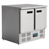Polar 2 Door Compact Counter Fridge 240Ltr - U636 Refrigerated Counters - Double Door Polar   
