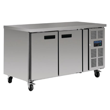 Polar 2 Door Counter Fridge 228Ltr - G377 Refrigerated Counters - Double Door Polar   