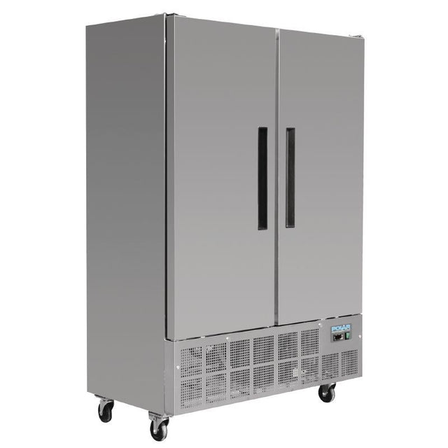 Polar 2 Door Slimline Freezer 960 Ltr - GD880 Refrigeration Uprights - Double Door Polar   