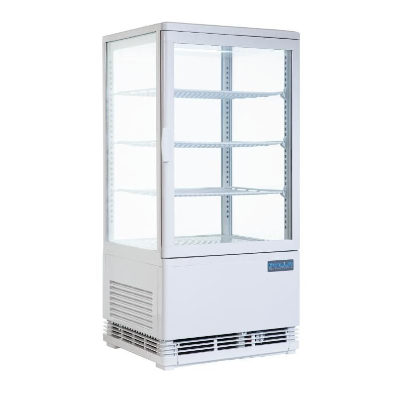 Polar Curved Door Display Fridge 86 Ltr - CB507 Refrigerated Counter Top Displays Polar   