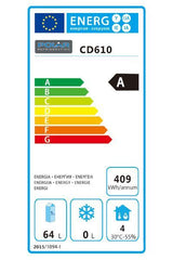 Polar Undercounter Fridge White 150Ltr - CD610 Refrigeration - Undercounter Polar   