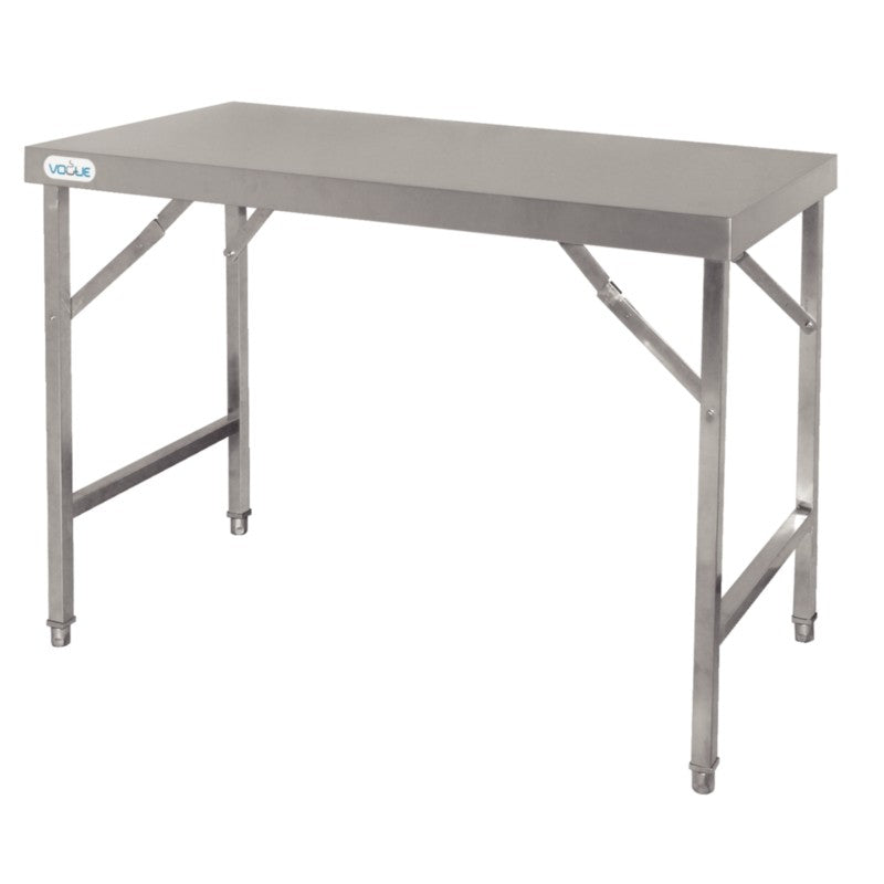 Vogue Stainless Steel Folding Table - 1.2M - CB905 Stainless Steel Folding Tables Vogue   