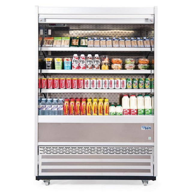 Williams Gem 1510mm Slimline Multideck White with Security Shutter R150-WCS Refrigerated Merchandisers Williams Refrigeration   