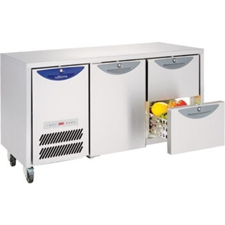 Williams Opal 2 Door 374Ltr Counter Fridge HO2U-S3 Refrigerated Counters - Double Door Williams Refrigeration   