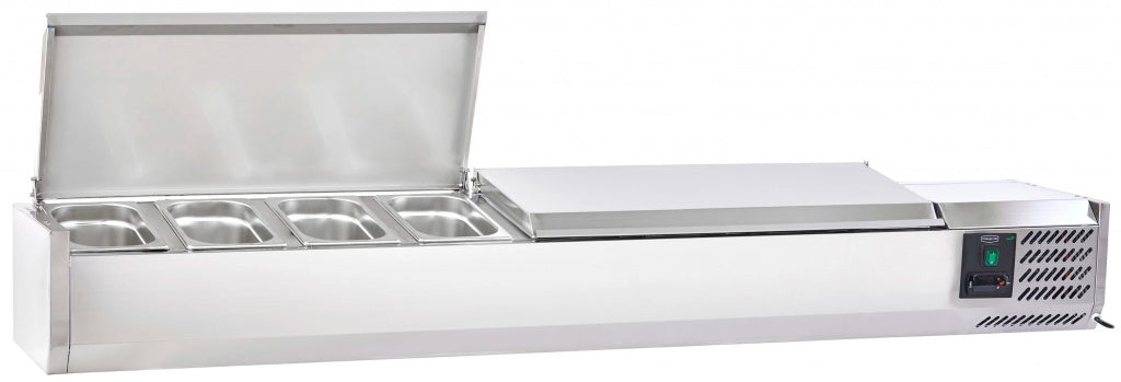 Sterling Pro Cobus Topping Well Stainless Steel Lid 8 x GN1/4 - SPT1800-330-SS VRX Topping Units Sterling Pro   