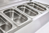 Sterling Pro Cobus Topping Well Stainless Steel Lid 8 x GN1/4 - SPT1800-330-SS VRX Topping Units Sterling Pro   