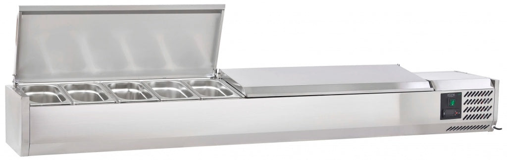 Sterling Pro Cobus Topping Well Stainless Steel Lid 10 x GN1/4 - SPT2000-330-SS VRX Topping Units Sterling Pro   