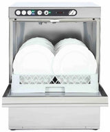 Adler 500mm Basket Dishwasher With Drain Pump Softener and Chemical Pump 18 Plates Dishwashers Adler   