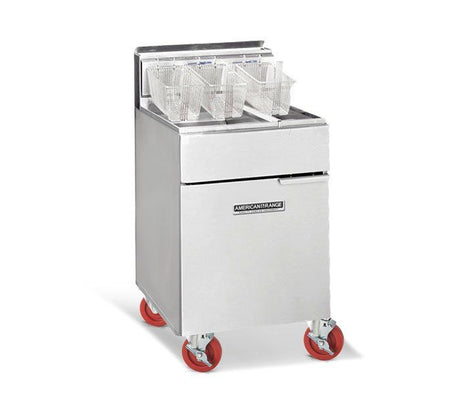 American Range AF50/25 Twin Tank Gas Fryer - 22+10 Litre Freestanding Gas Fyers American Range   