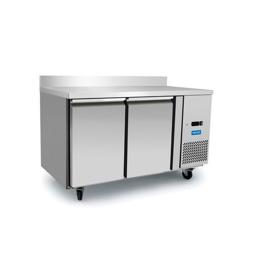 Arctica 2 Door Refrigerated Prep Counter with Upstand - HEF140 Refrigerated Counters - Double Door Arctica   