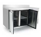 Arctica 2 Door Refrigerated Prep Counter with Upstand - HEF140 Refrigerated Counters - Double Door Arctica   