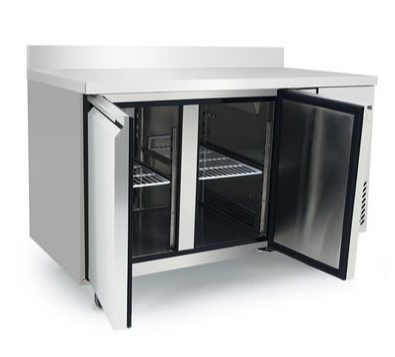 Arctica 2 Door Refrigerated Prep Counter with Upstand - HEF140 Refrigerated Counters - Double Door Arctica   