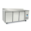 Arctica 3 Door Refrigerated Prep Counter with Upstand - HEF141 Refrigerated Counters - Triple Door Arctica   