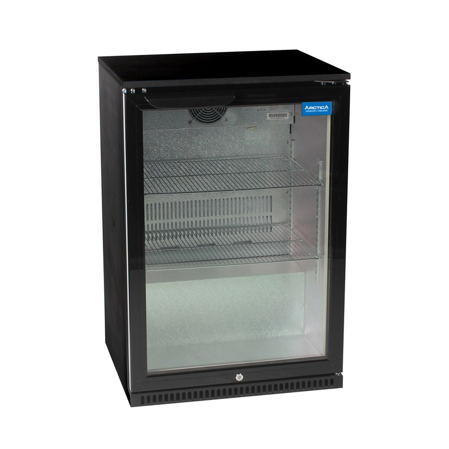 Arctica Single Door Black Bottle Cooler - HEC814 Single Door Bottle Coolers Arctica   