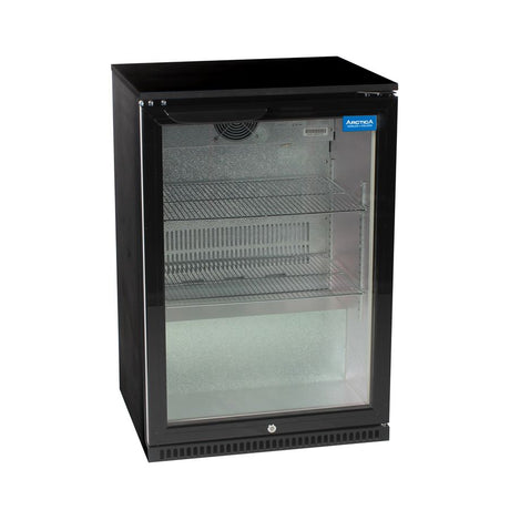 Arctica Single Door Black Bottle Cooler - HEC814 Single Door Bottle Coolers Arctica   
