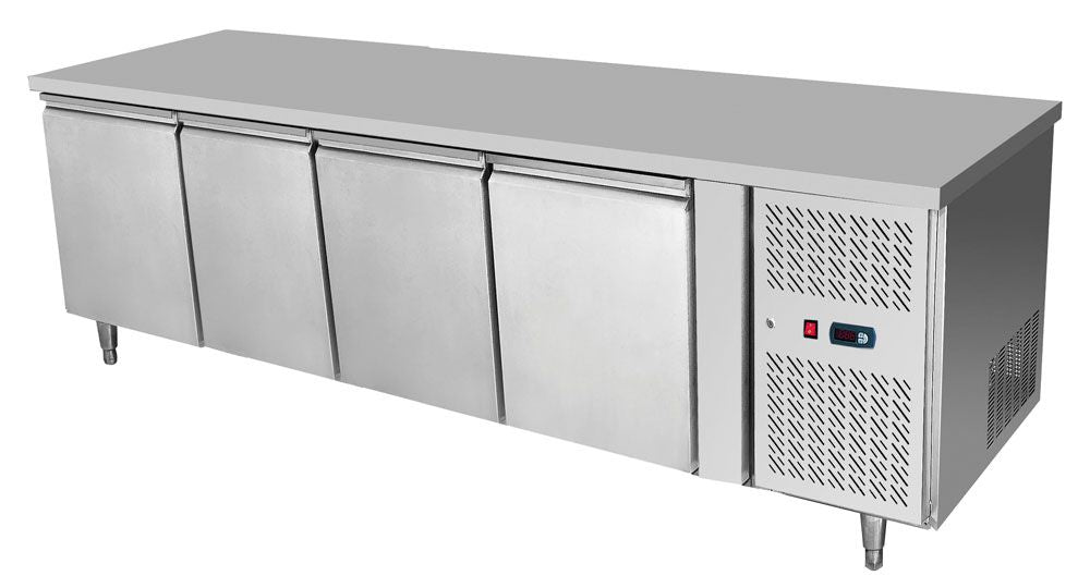 Atosa Four Door Counter Fridge with 100mm Splashback - EPF3442HDSB Refrigerated Counters - Four Door ATOSA   
