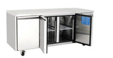 Atosa Stainless Steel Three Door Counter Refrigerator with 100mm Splashback - EPF3432HDSB Refrigerated Counters - Triple Door ATOSA   