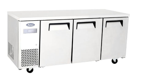Atosa Stainless Steel Three Door Counter Refrigerator - YPF9042