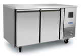 Atosa Stainless Steel Two Door Work Bench Counter Chiller - EPF3422HD Refrigerated Counters - Double Door ATOSA   