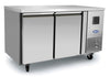 Atosa Stainless Steel Two Door Work Bench Counter Chiller with 100mm Splashback - EPF3422HDSB Refrigerated Counters - Double Door ATOSA   