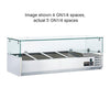 Blizzard 1/4 Gastronorm Prep Top With Glass Cover 1200mm - TOP1200-14CR VRX Topping Units Blizzard   