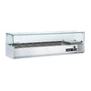 Blizzard 1/4 Gastronorm Prep Top With Glass Cover 1500mm - TOP1500-14CR VRX Topping Units Blizzard   