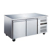 Blizzard 2 Door Gn1/1 Freezer Counter Without Upstand 282L - LBC2NU Refrigerated Counters - Double Door Blizzard   