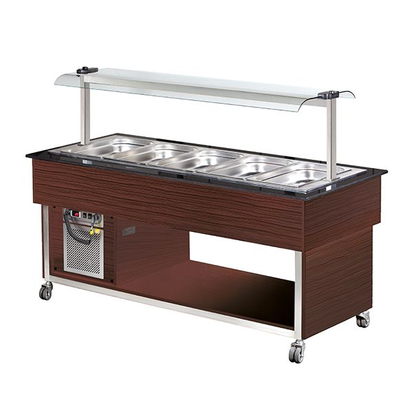 Blizzard 5 X Gn1/1 Cold Buffet Display - BB5-COLD-WE Buffet Displays - Refrigerated/Heated Blizzard   