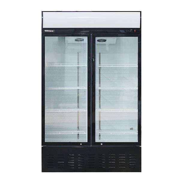 Blizzard Double Glass Door Merchandiser 630L - GD630 Upright Double Glass Door Chillers Blizzard   