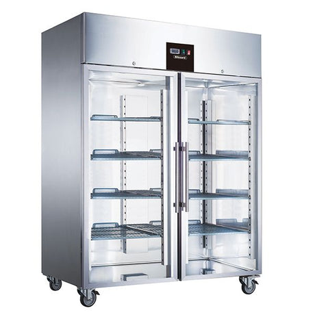 Blizzard Double Glass Door Ventilated GN Freezer 1300L - BF2SSCR Upright Glass Door Freezers Blizzard   