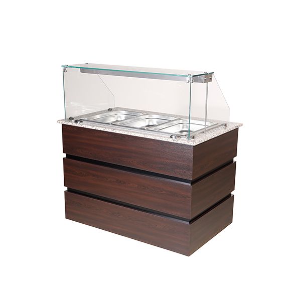Blizzard Flat Glass Heated Display Counter 3X GN1/1 - BHD1250 Heated Counter Top Displays Blizzard   