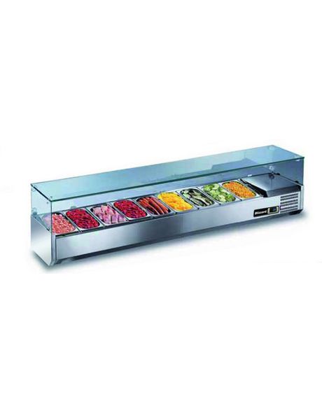 Blizzard Refrigerated Preparation Top for 1/3 Containers - TOP2000CR VRX Topping Units Blizzard   