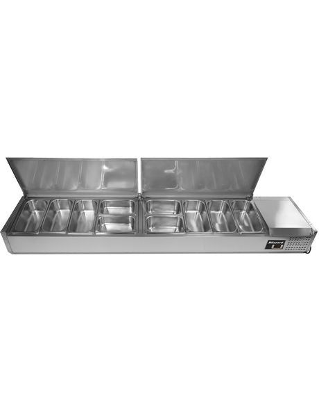 Blizzard Refrigerated Preparation Top for 1/3 Containers - TOP2000EN VRX Topping Units Blizzard   