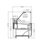 Blizzard Serve Over Counter 2 Door 1965mm Wide White Laminated - BFG200WH Standard Serve Over Counters Blizzard   