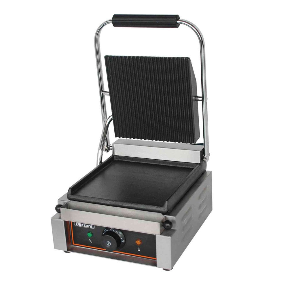 Blizzard Single Contact Grill - Ribbed/Smooth